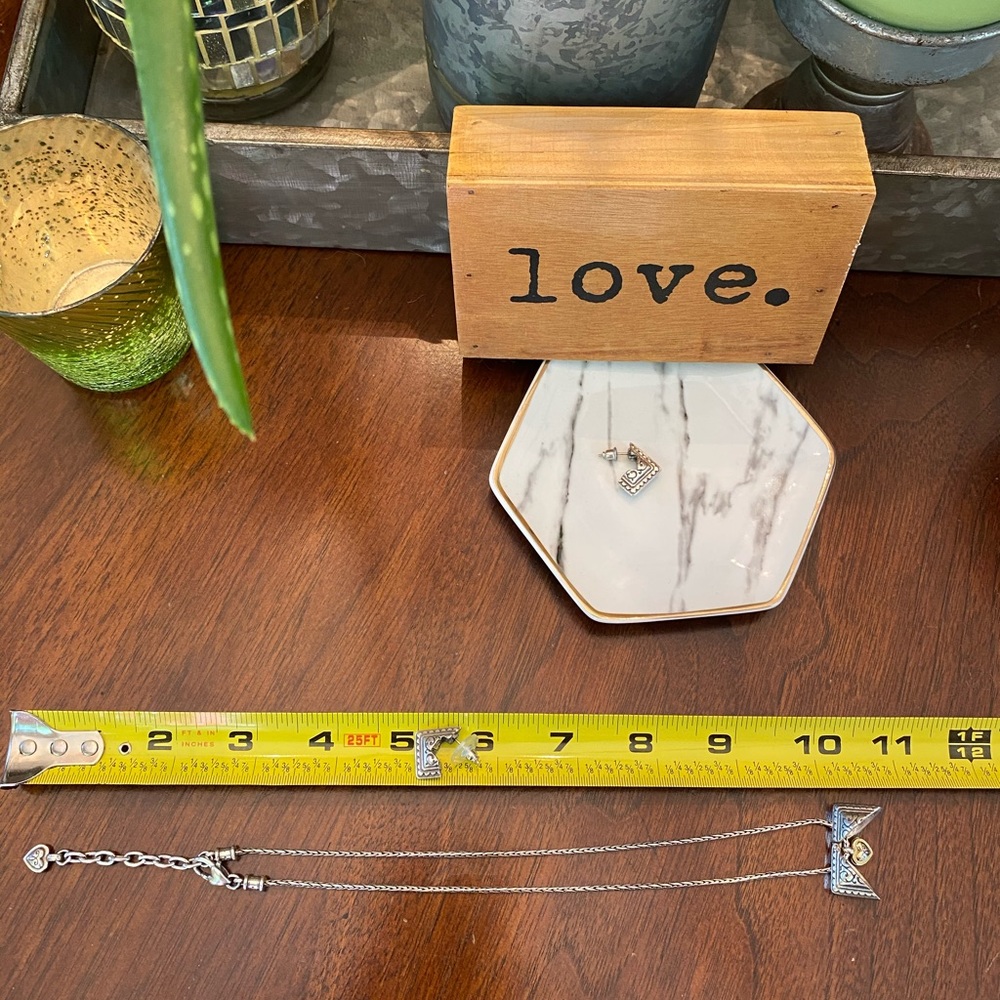 Brighton 3D”HIDDEN HEART“ peek a boo  golden heart Necklace Earrings RARE - Picture 4 of 11